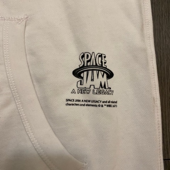 Mitchell & Ness Space Jam Tune Squad Shadow White Hooded Sweatshirt - Lola NWT - Picture 4 of 6